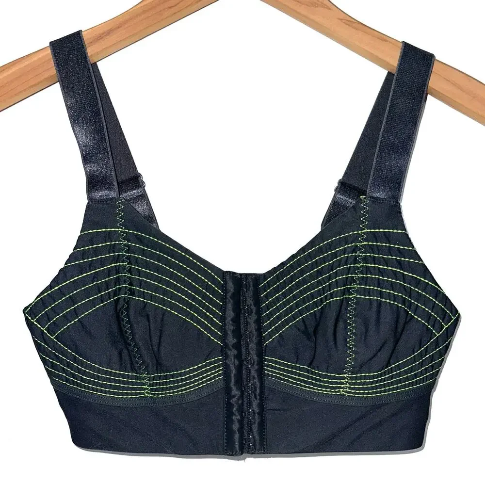 Fabletics Ines Low Impact Sports Bra in Night Shade/Neon Size XS